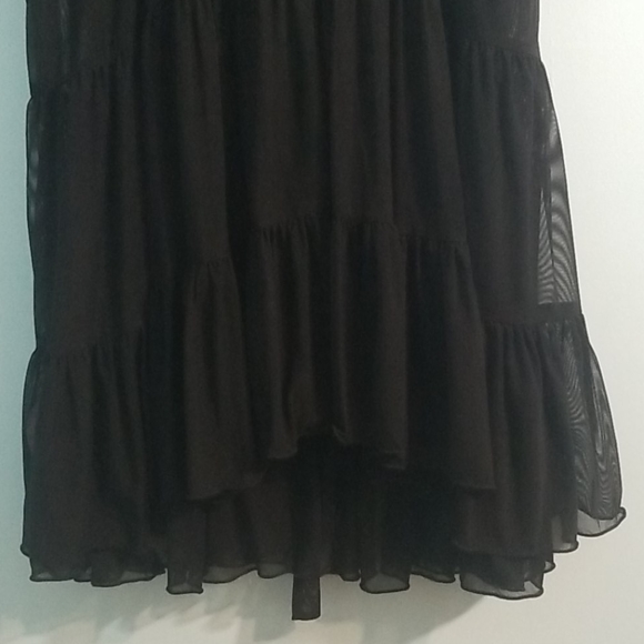 La vie en rose black ruffled babydoll top XL NWT - Picture 7 of 12